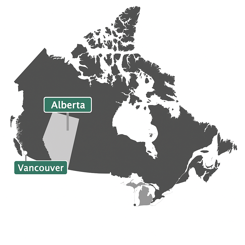 Service areas around Calgary